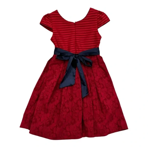 Periwinkle Girls Red Formal Dress 8y Holiday Xmas - Picture 8 of 8